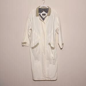 Vintage 90s Denim Duster Jacket Coat Size Medium Paris Sport Club